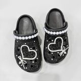  Dép sục Dinas platform đính đá thời trang hot trend nam nữ xuất khẩu 