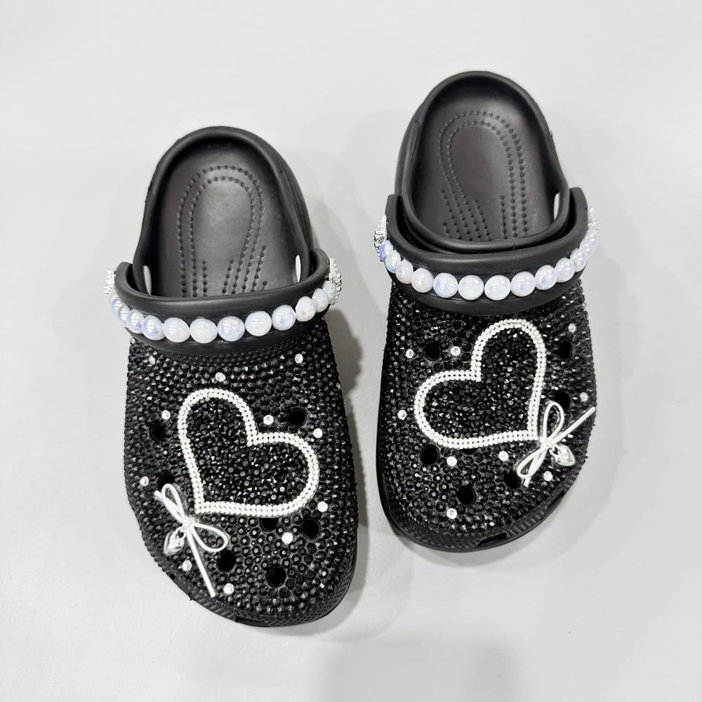  Dép sục Dinas platform đính đá thời trang hot trend nam nữ xuất khẩu 