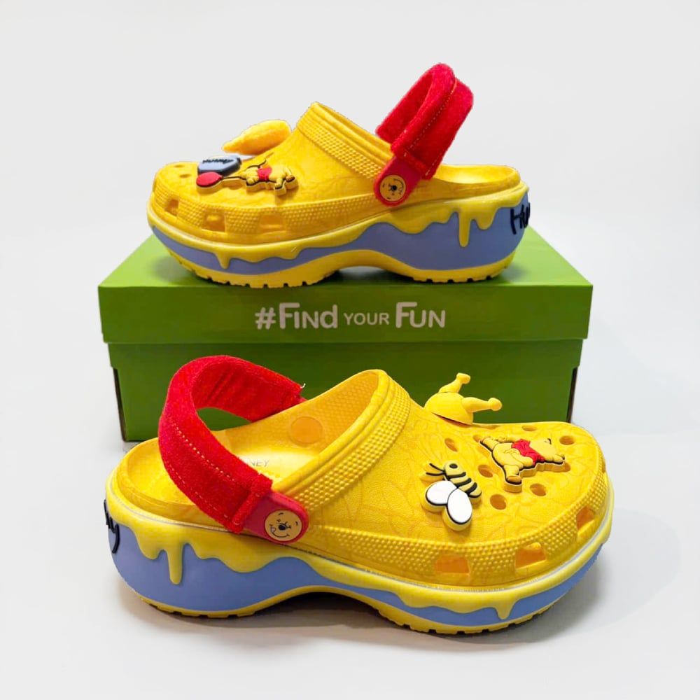  Dép sục Dinas classic platform gấu pooh xuất khẩu 