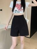  Quần short ngố đen nữ 
