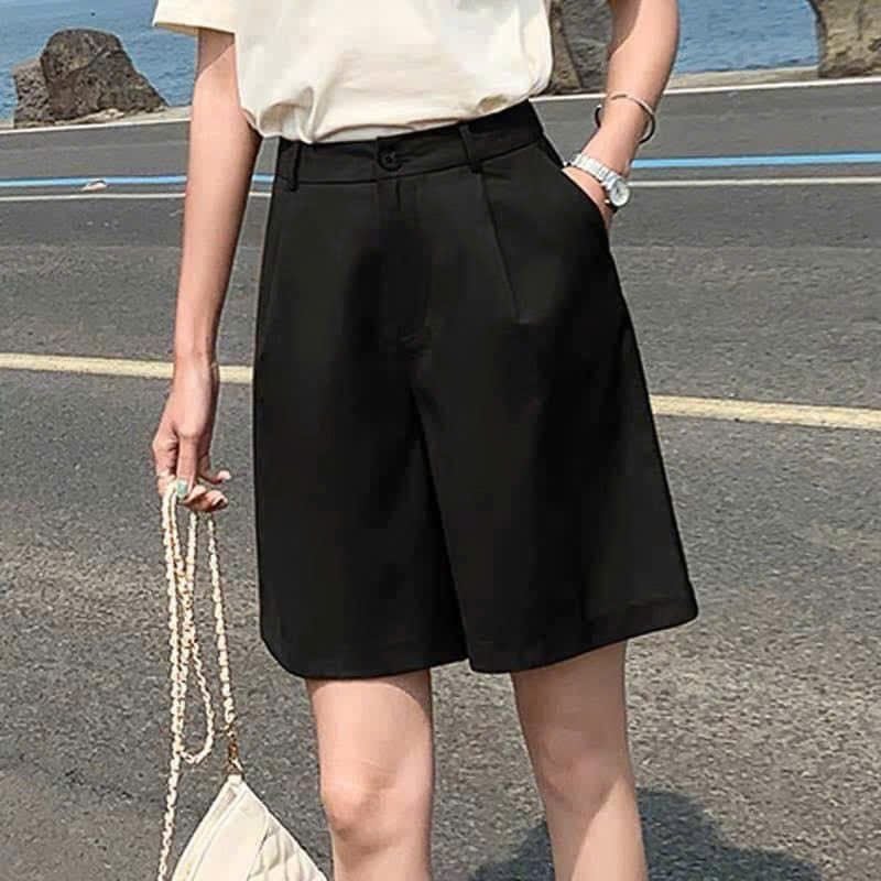  Quần short ngố đen nữ 