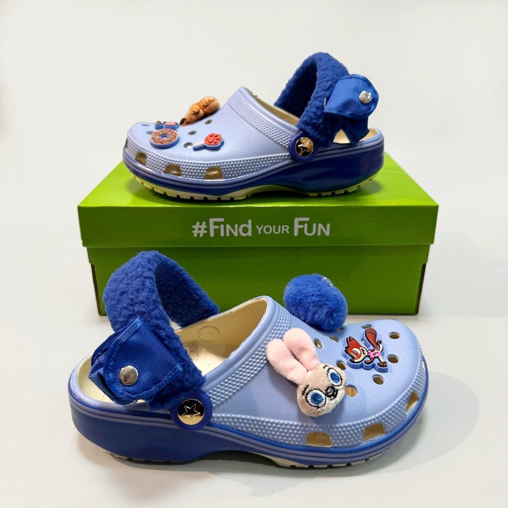  Dép sục Dinas Classic Zootopia 2 Quai Lông Phiên Bản Tiêu Chuẩn Nam Nữ Xuất Khẩu 
