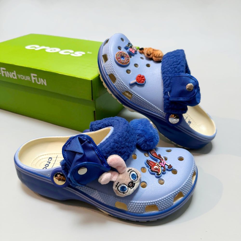  Dép sục Dinas Classic Zootopia 2 Quai Lông Phiên Bản Tiêu Chuẩn Nam Nữ Xuất Khẩu 