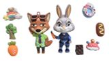  Jibbitz charm 3D đá chủ đề Zootopia 2 