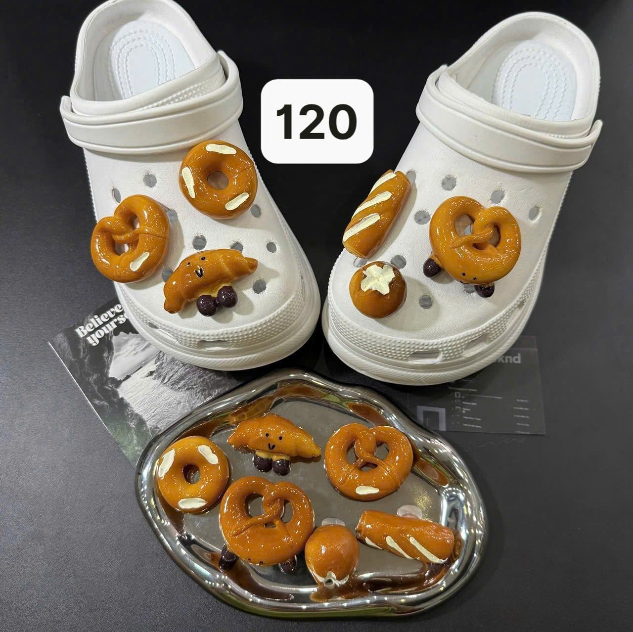  Set jibbitz charms sticker cute nhí nhảnh đa dạng gắn dép sục 