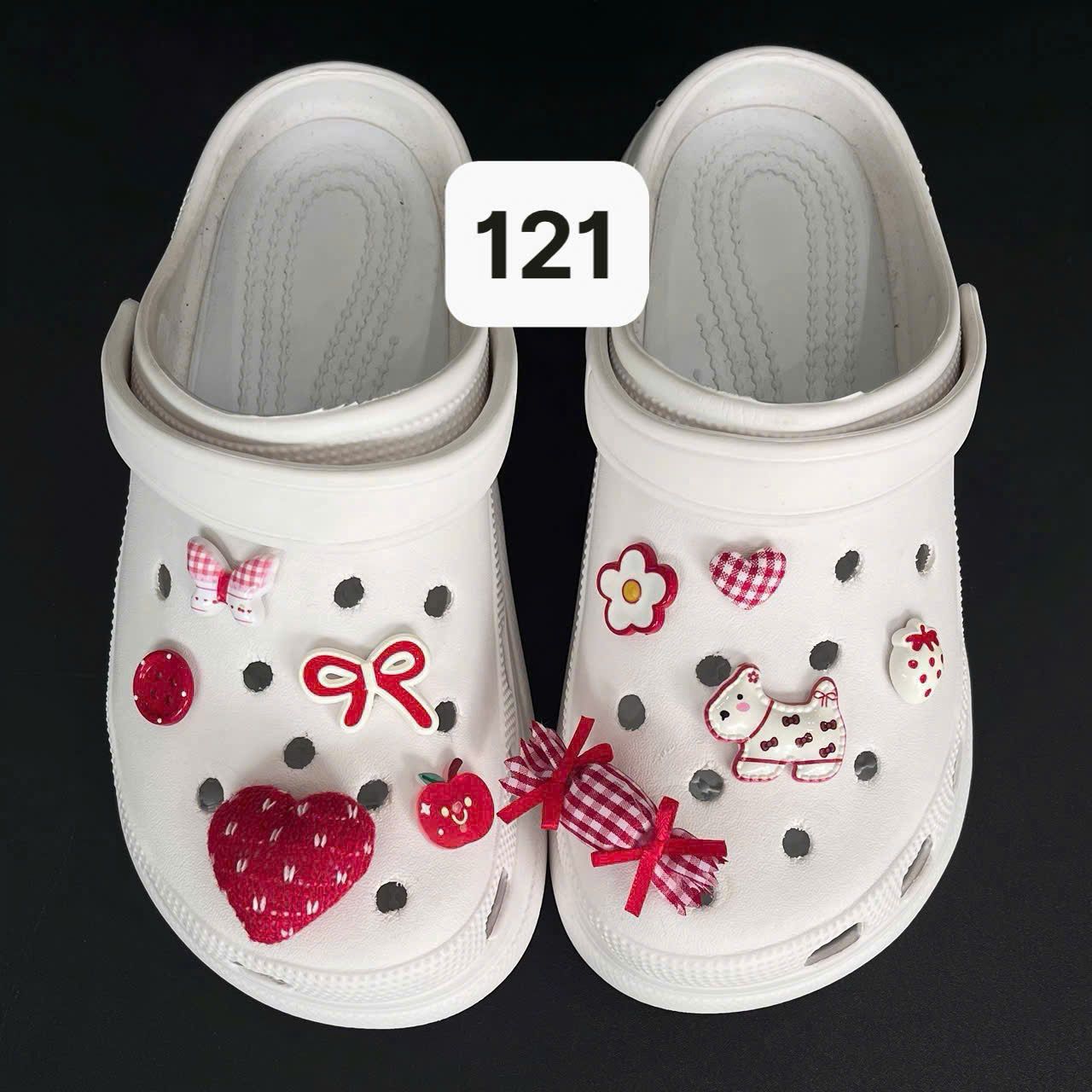  Set jibbitz charms sticker cute nhí nhảnh đa dạng gắn dép sục 