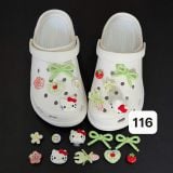  Set jibbitz charms sticker cute nhí nhảnh đa dạng gắn dép sục 