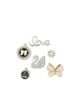  Set Jibbitz charms sticker kim loại trang trí gắn dép sục 