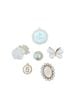  Set Jibbitz charms sticker kim loại trang trí gắn dép sục 