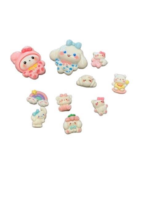  Set jibbitz charms sticker 3D nhựa cứng nhiều chủ đề dễ thương trang trí dép sục 