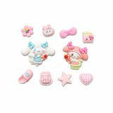  Set jibbitz charms sticker 3D nhựa cứng nhiều chủ đề dễ thương trang trí dép sục 