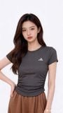  Áo thun nhún eo cao cấp nữ 