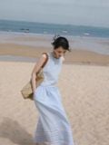  Set kẻ sọc cao cấp nữ 