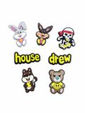  Set Jibbitz charms 3D xịn gắn dép dinas 