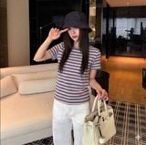  Áo thun tăm hàn kẻ sọc nữ 