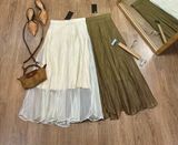  Chân Váy Nữ Midi Xòe Dài Tiểu Thư 