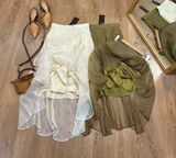  Chân Váy Nữ Midi Xòe Dài Tiểu Thư 