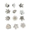  Set 12 charm gỗ chủ đề hoa lá mix ngẫu nhiên 