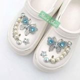  Set Jibbitz charms dây xích giả kim gắn trang trí dép Dinas 