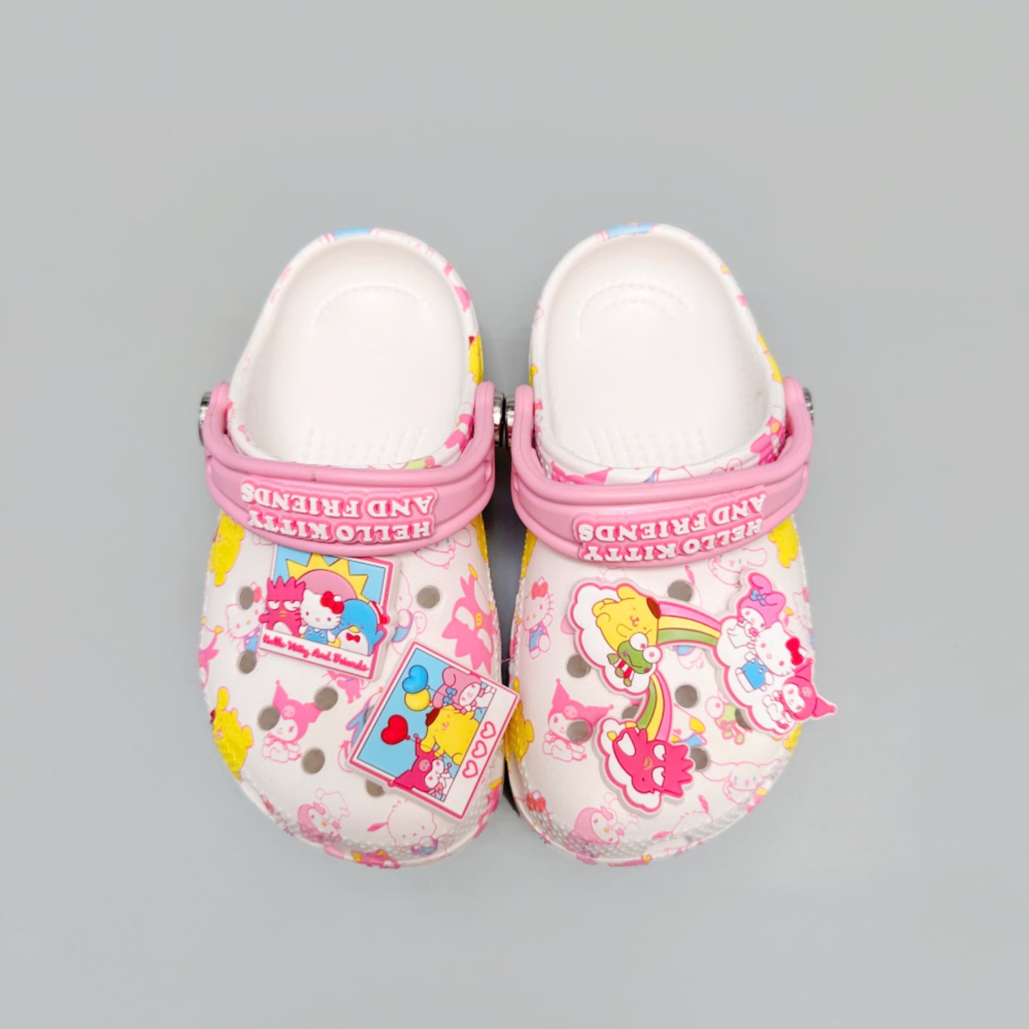  Dép Sục Dinas Classic Hello Kitty & Friends Pastel Cầu Vồng Trẻ Em Xuất Khẩu 
