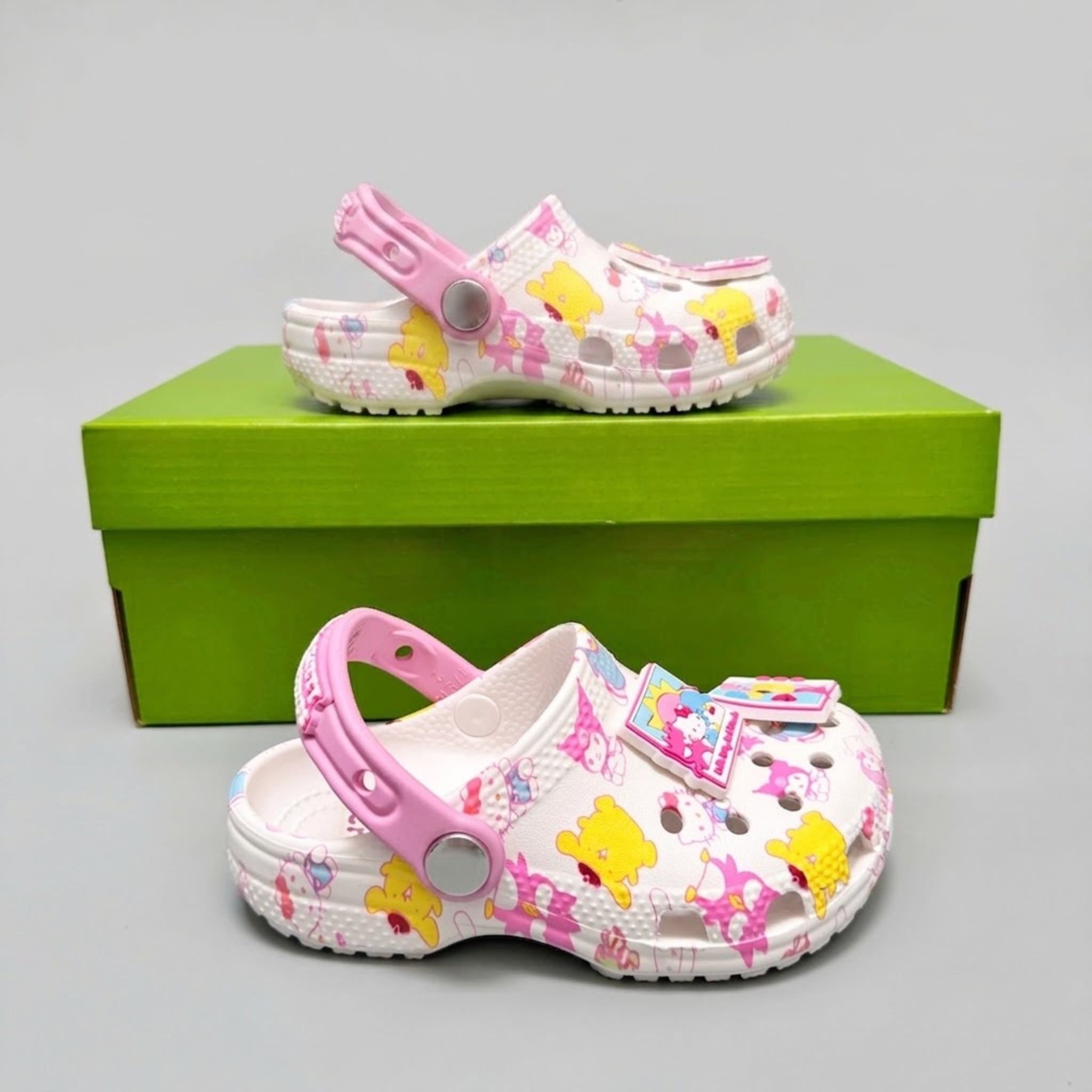  Dép Sục Dinas Classic Hello Kitty & Friends Pastel Cầu Vồng Trẻ Em Xuất Khẩu 