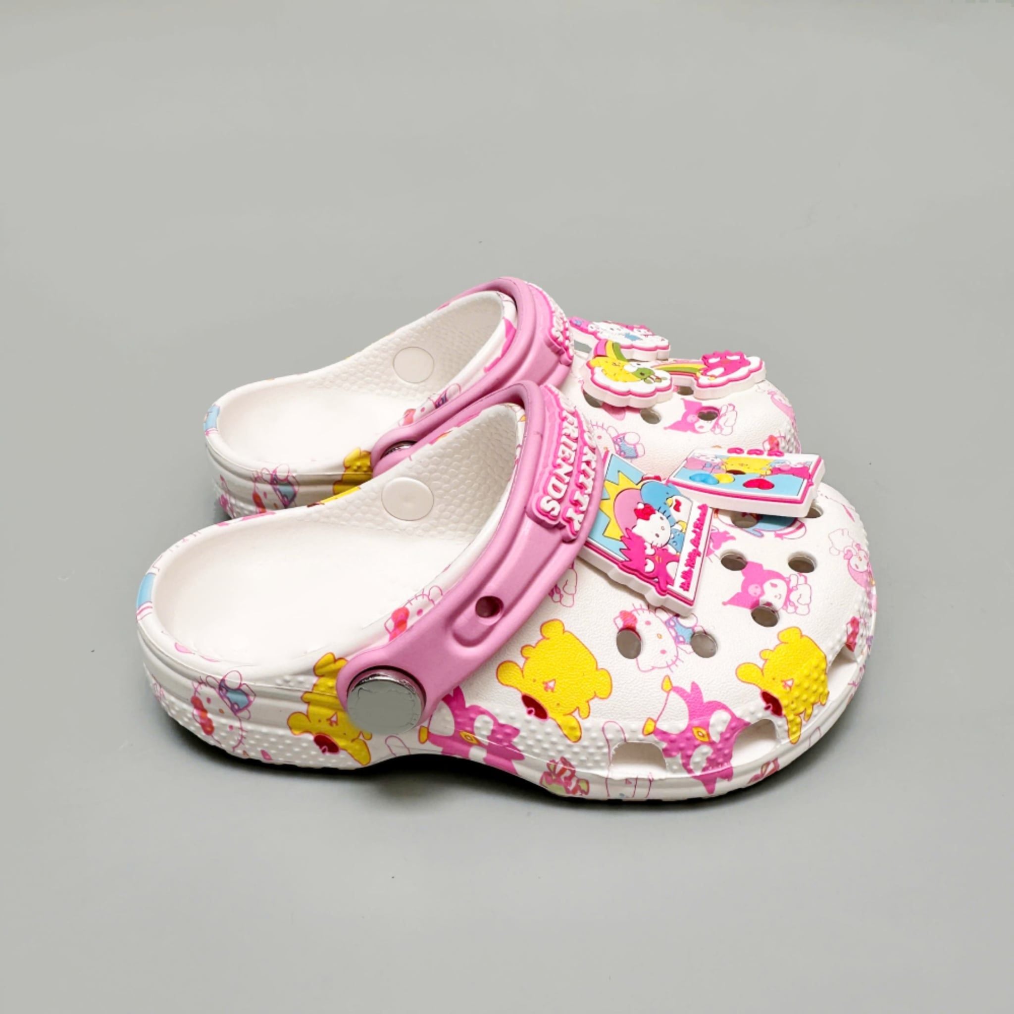  Dép Sục Dinas Classic Hello Kitty & Friends Pastel Cầu Vồng Trẻ Em Xuất Khẩu 