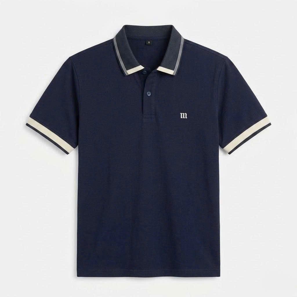  Áo polo dinas cotton ryon nam cổ bẻ 