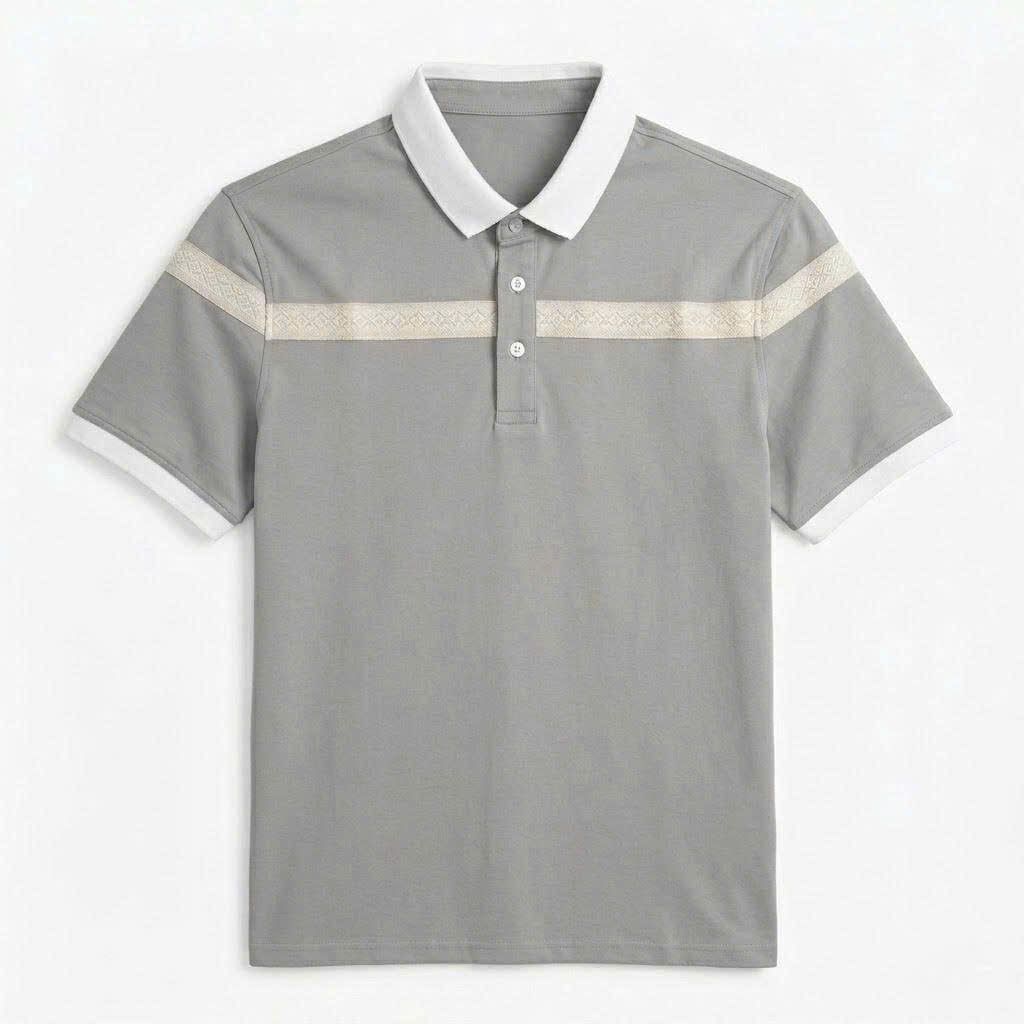  Áo polo dinas cotton ryon nam cổ bẻ 