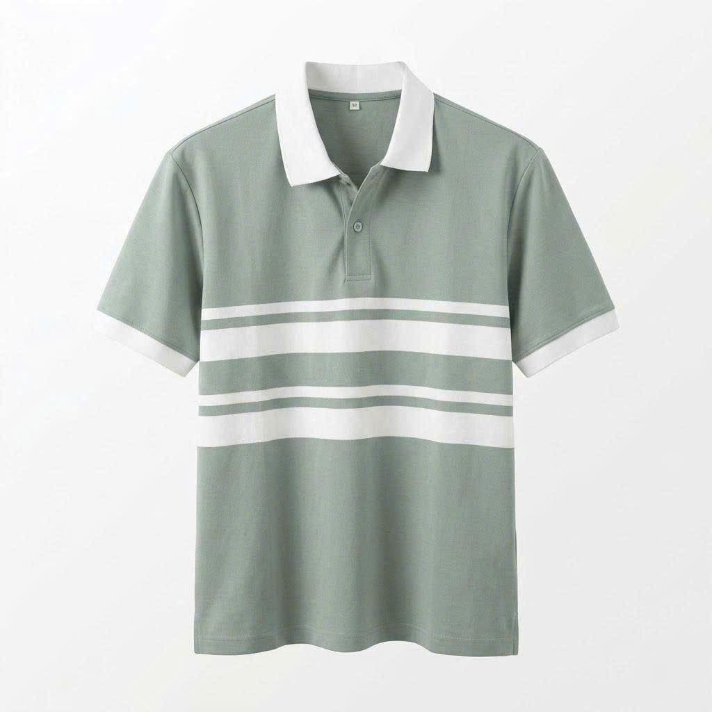  Áo polo dinas cotton ryon nam cổ bẻ 