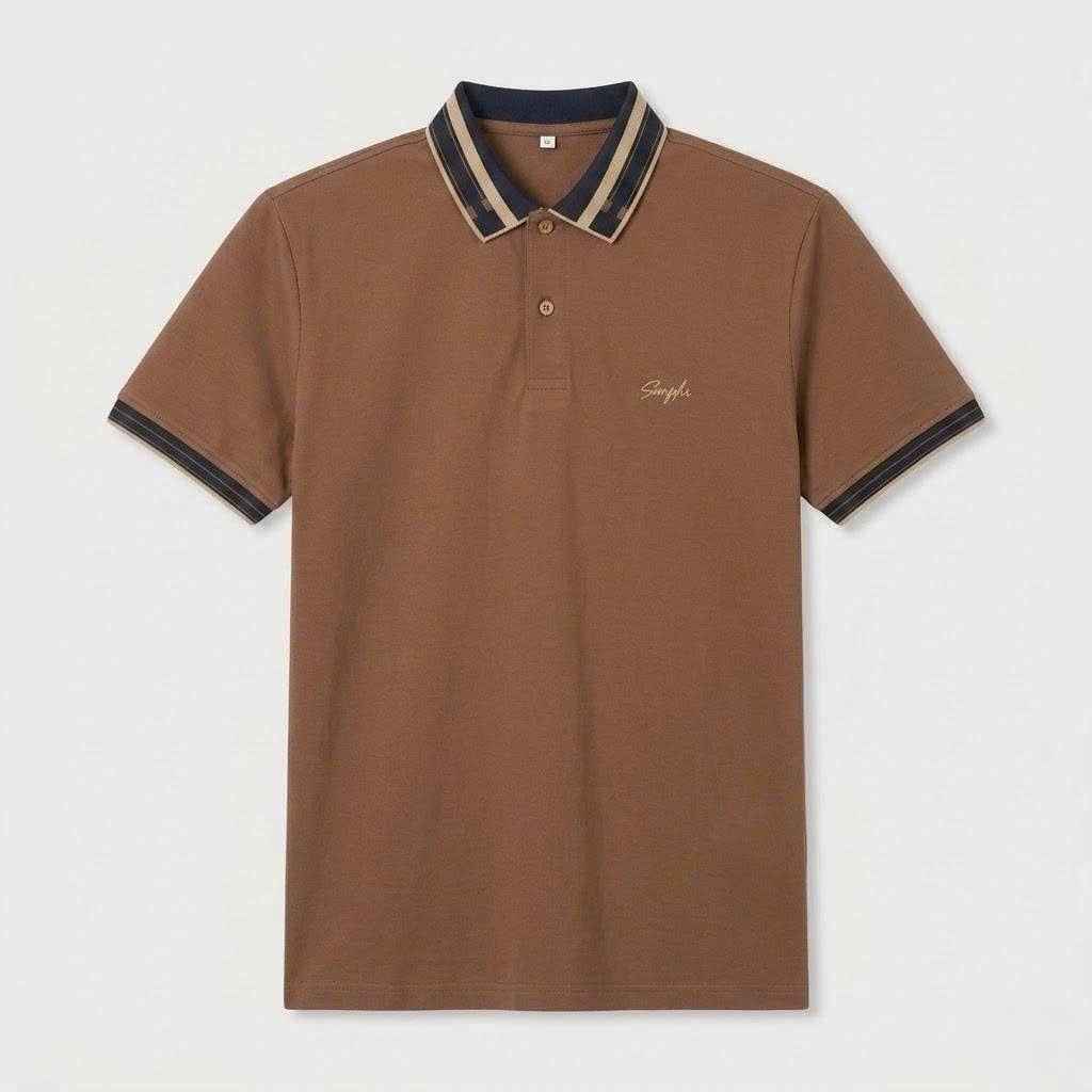  Áo polo dinas cotton ryon nam cổ bẻ 