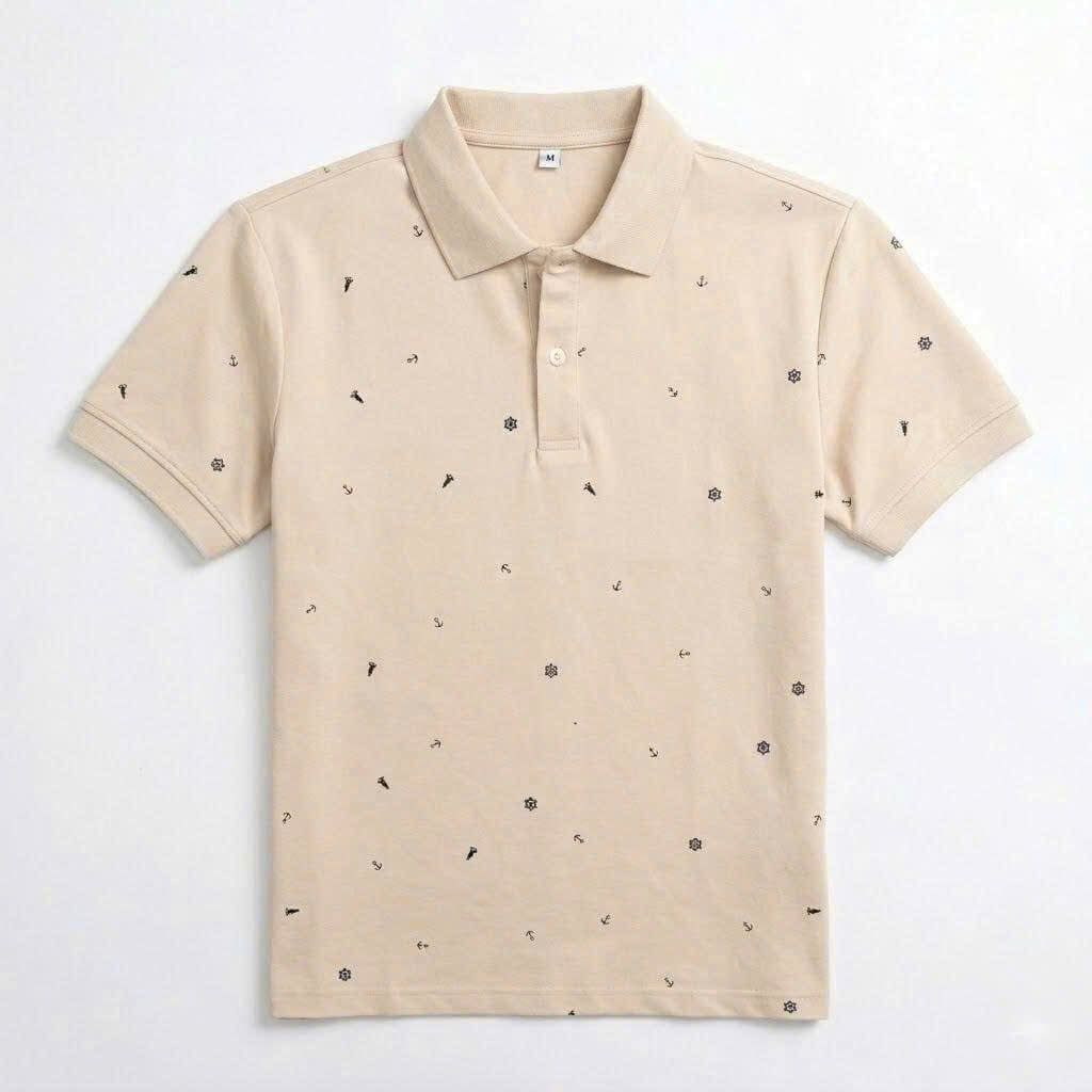  Áo polo dinas cotton ryon nam cổ bẻ 