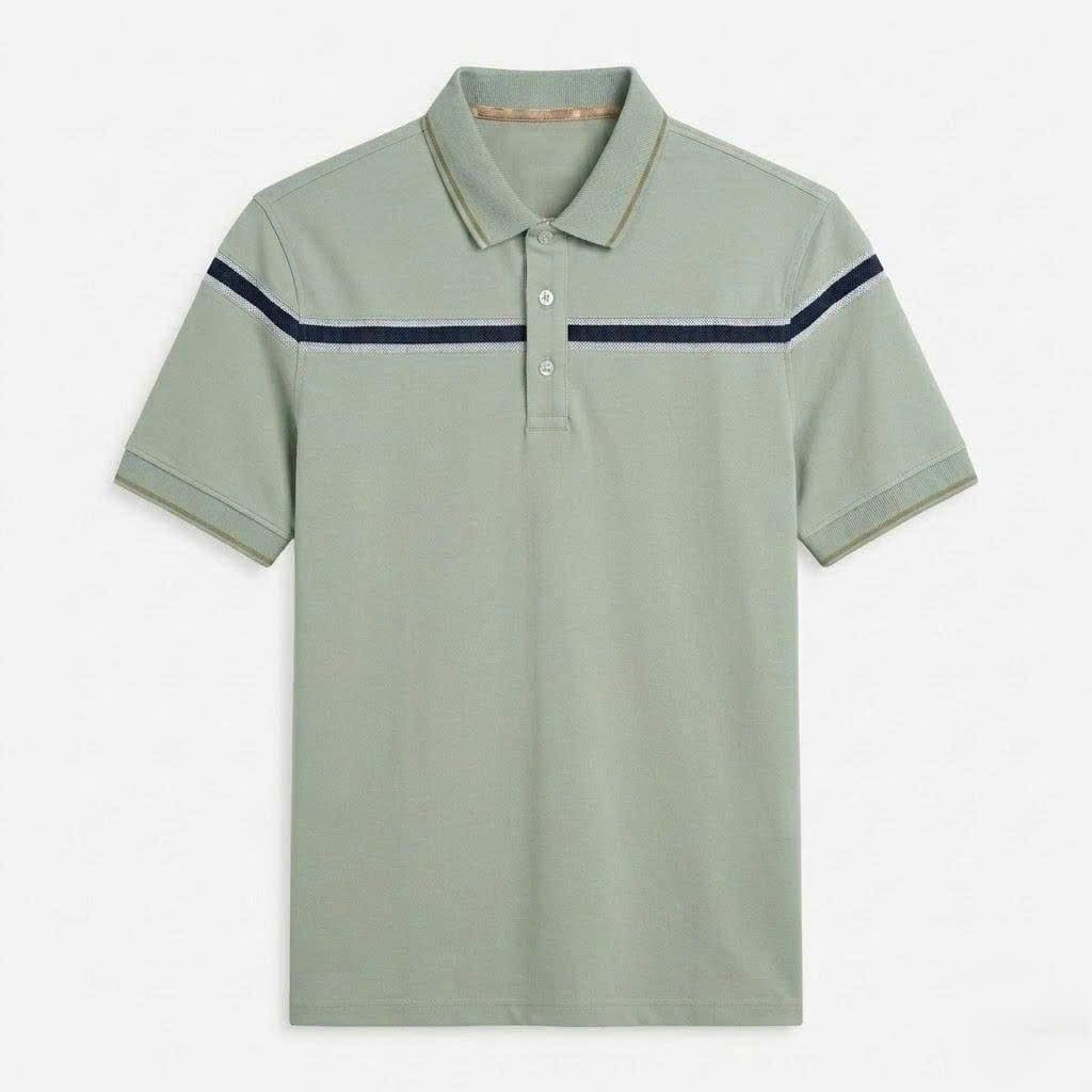  Áo polo dinas cotton ryon nam cổ bẻ 