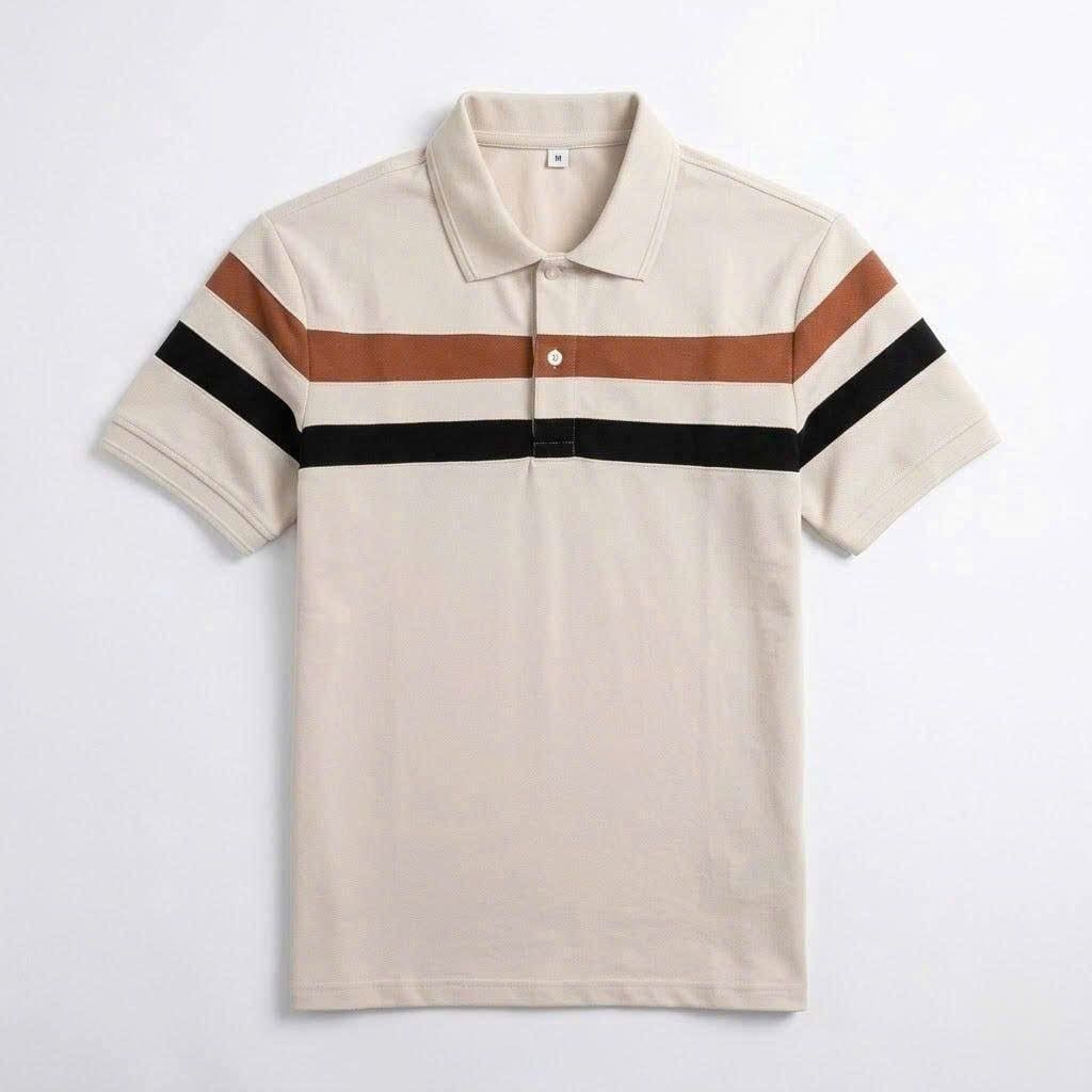  Áo polo dinas cotton ryon nam cổ bẻ 