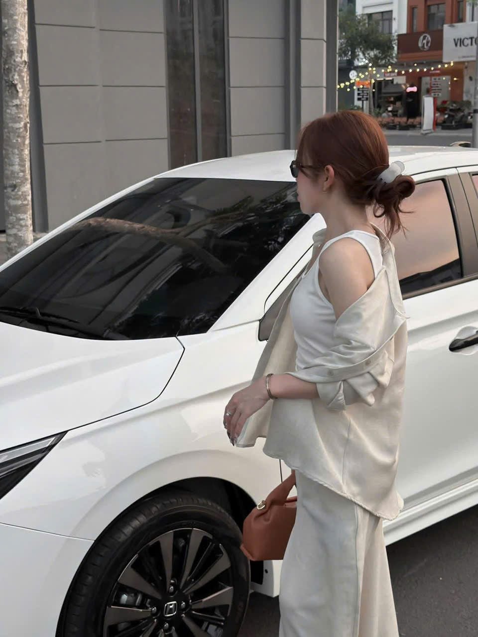  Set Ba Món Nữ Linen Áo Sơ Mi + Áo Ba Lỗ Mix Quần Suông Dài 