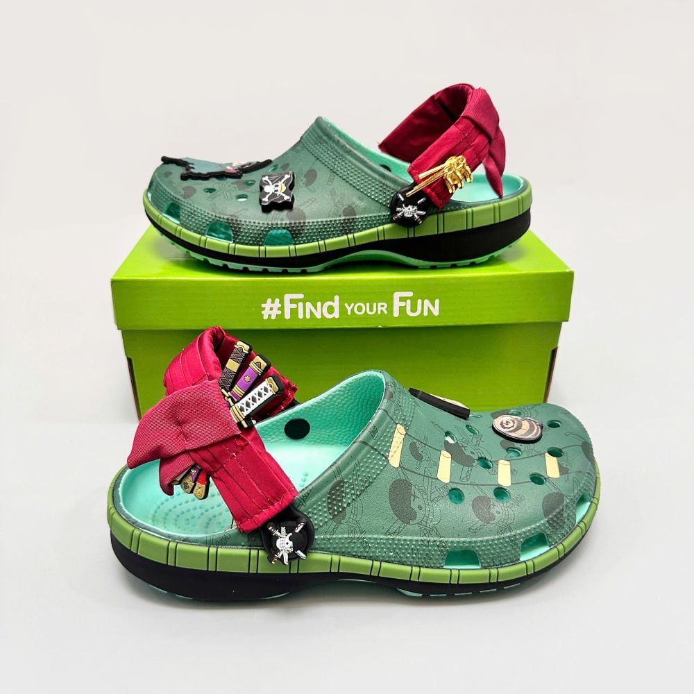  Dép sục Dinas ONE PIECE Zoro Classic Clog Nam Nữ Xuất Khẩu 