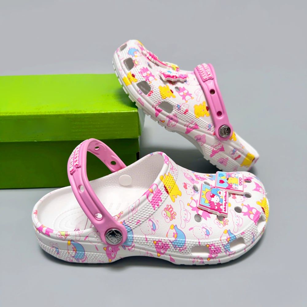  Dép sục Dinas Classic Hello Kitty & Friends Pastel Cầu Vồng Nữ Xuất Khẩu 