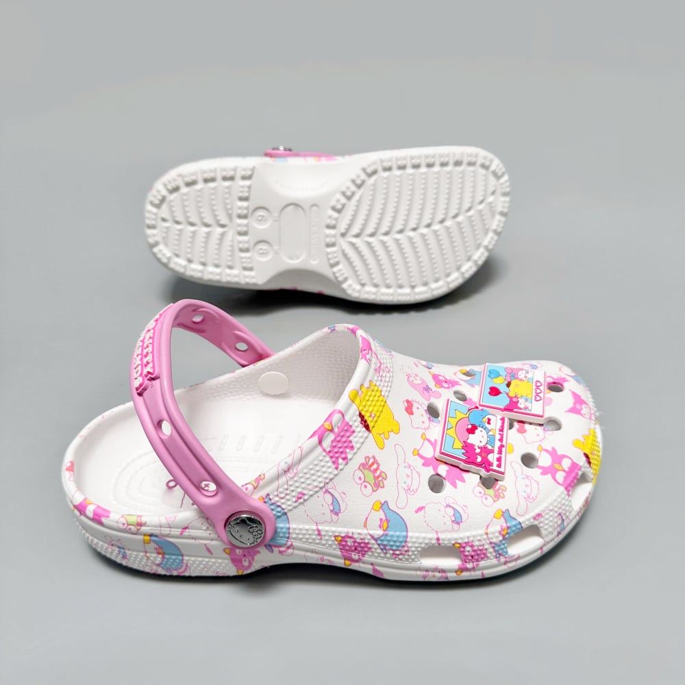  Dép sục Dinas Classic Hello Kitty & Friends Pastel Cầu Vồng Nữ Xuất Khẩu 