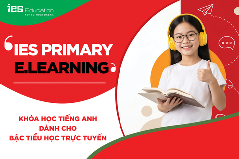 KHÓA HỌC TIẾNG ANH DÀNH CHO BẬC TIỂU HỌC TRỰC TUYẾN - IES PRIMARY E.LEARNING