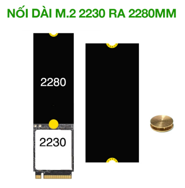 Thanh Nối Dài Ổ Cứng SSD M2 2230 Sang 2280