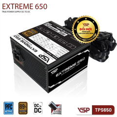 Nguồn VSP Extreme TPS650 650W - Bh 24 tháng