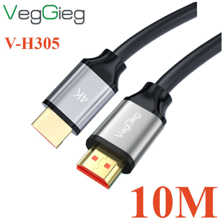 Cable HDMI 10m VegGieg V-H305 4K - Bh 12 tháng
