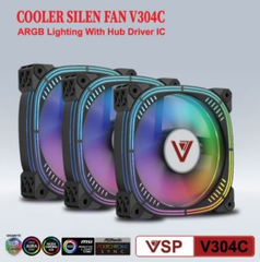 Bộ Kit 3 Fan VSP V304C Led ARGB - Bh 03 tháng
