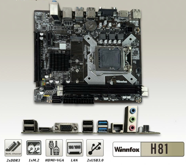 MAIN WINNFOX H81 FV-P.2.2 NEW - BH 24 THÁNG