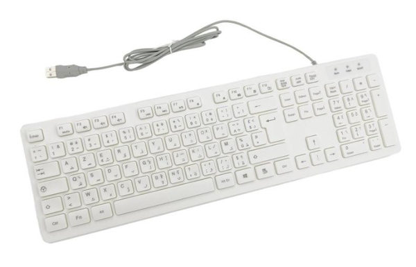 Bàn phím có dây 8075 màu trắng