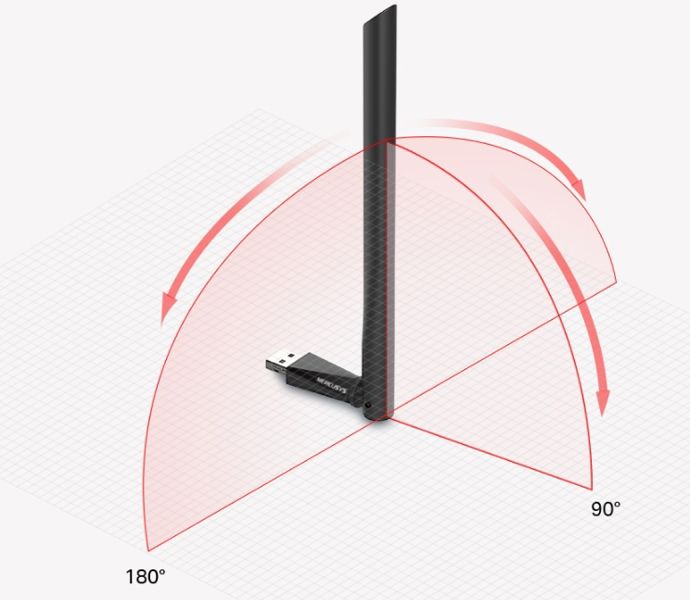 USB thu Wifi Mercusys MU6H AC650 - Bh 12 tháng