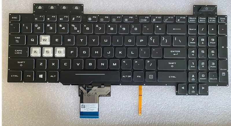 KEY ASUS FX504 ZIN LED 7 MÀU - BH 06 THÁNG