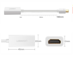 Cáp chuyển Mini DisplayPort to HDMI UGREEN - Bh01th