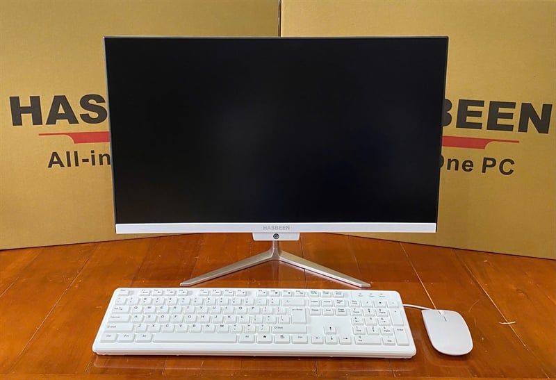 All in One PC- HASBEEN HB-A12000| CPU Core i5-12450H| Ram16G| SSD256G| Màn 24’’FHD| Màu Trắng| Loa| Wifi| Bluetooth| Cam mic| Phím Chuột - Bảo Hành 24 Tháng