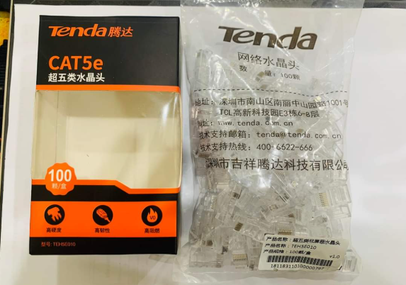 Đầu mạng RJ45 Tenda TEH5E010 CAT5E FV