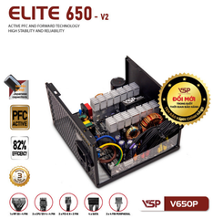Nguồn VSP Elite V650P-V2 650W - Bh 24 tháng